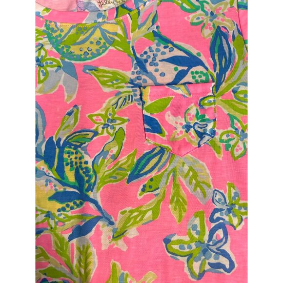 Lilly Pulitzer Declan Dress Short Sleeve Pink Mini Beach Preppy Resort Small - Picture 7 of 7